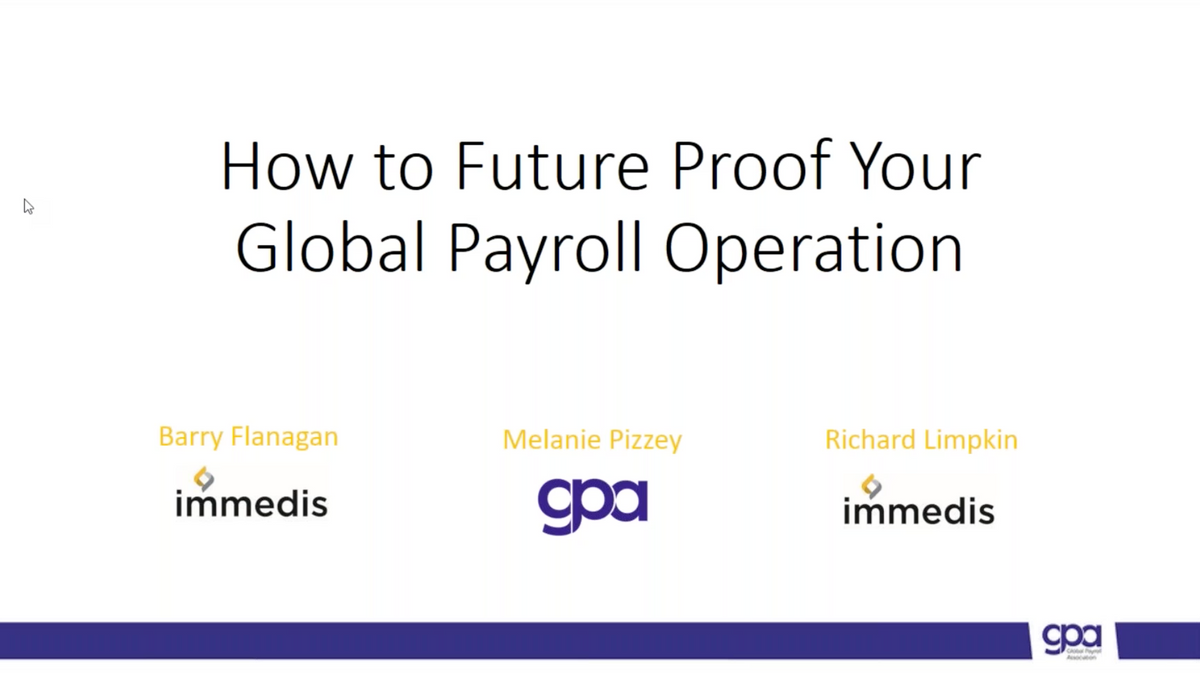 How to future proof your Global Payroll operation