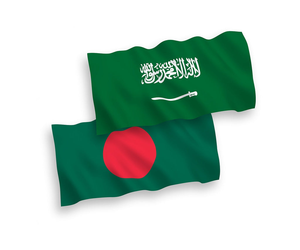 [Saudi Arabia] Landmark deal on manpower recruitment signed with Bangladesh  - flags of Bangladesh and Saudi Arabia, manpower recruitment agreement between Saudi Arabia and Bangladesh