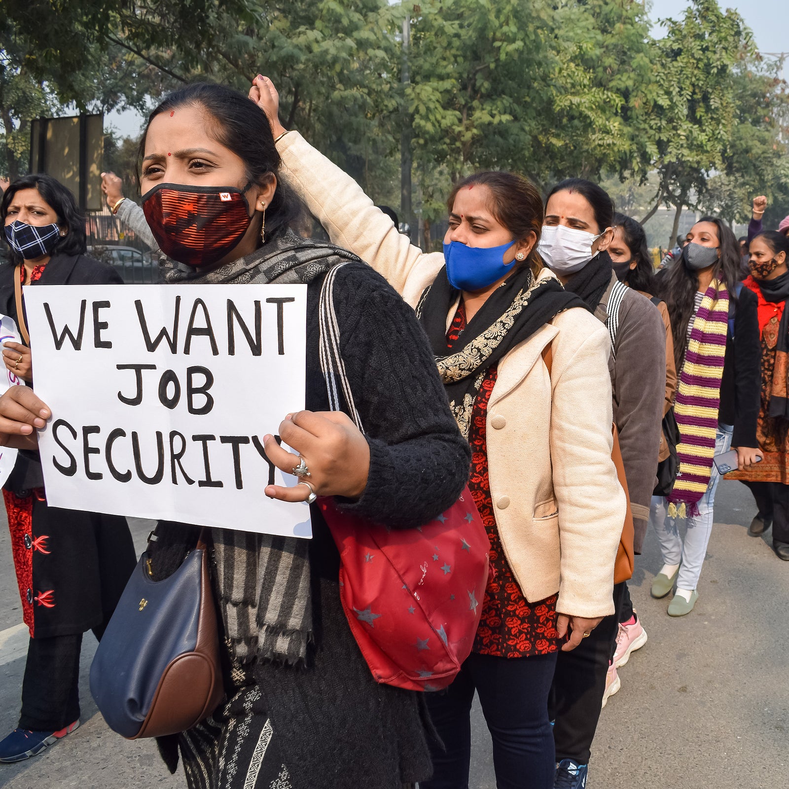 [India] Teachers demand months of overdue salaries from state government