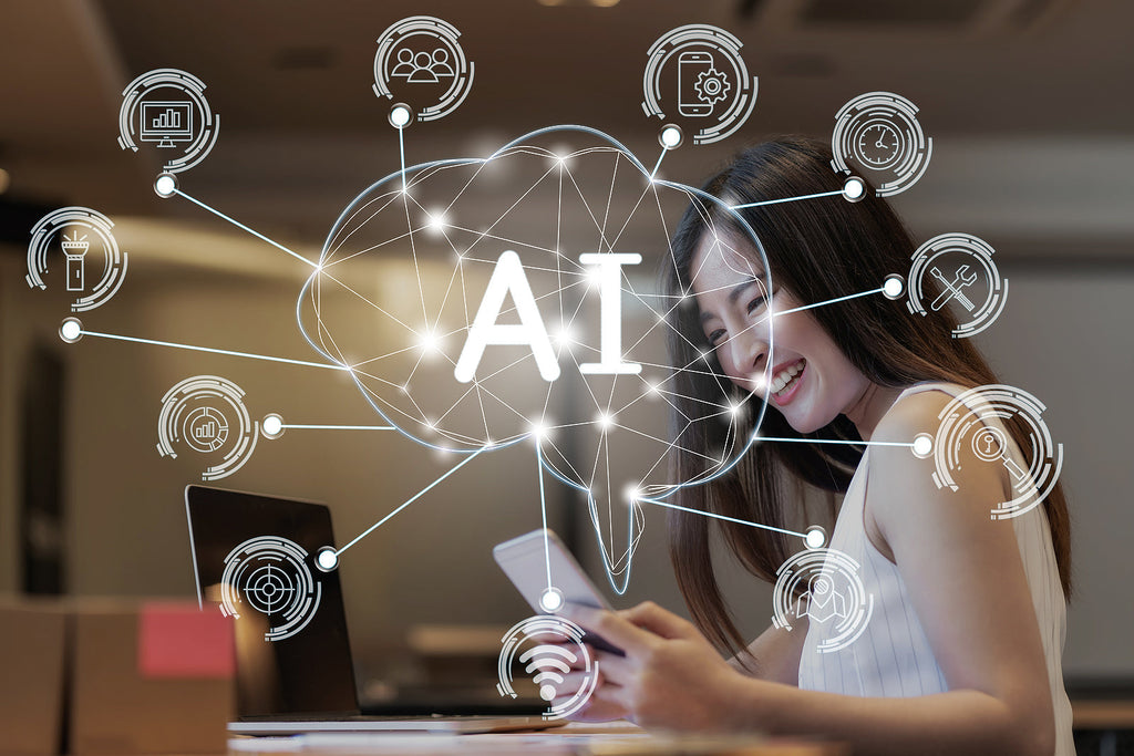 [Global] Remote CEO says AI adoption brought revenue gains without additional headcount - happy woman using AI tools AI graphics, Remote integrates AI to cut costs and streamline processes