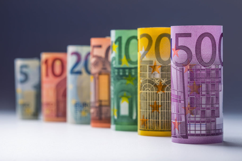 [Germany] Employers concerned about potential €15 minimum wage - rolls of Euro notes in ascending value, impact of 15 Euro minimum wage in Germany