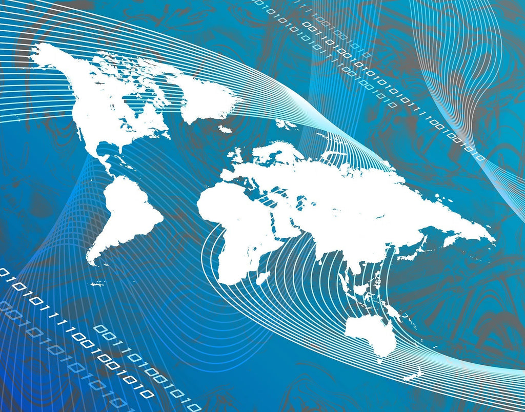 [South Africa] Sage releases next-gen integrated cloud HR & Payroll solution for SMBs - digital map showing South Africa and the rest of the world, HR and Payroll solution rolled out by Sage